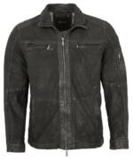 Jilani Lederjacke Kinsey Jilani - Herren Echtleder Lederjacke Lammnubuk schwarz