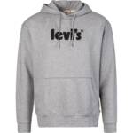 Levi's® Herren Hoodie grau Baumwolle unifarben