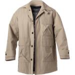 Marc O'Polo Herren Mantel beige Baumwolle unifarben