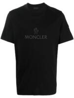 Moncler logo-print short-sleeved T-shirt - Schwarz