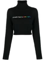 Palm Angels All Roads Cropped-Pullover - Schwarz