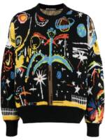 Palm Angels Starry Night Jacquard-Pullover - Schwarz