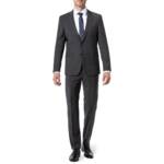 Strellson Herren Anzug grau Woll-Stretch meliert Slim Fit