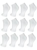TEXEMP Kurzsocken 12 bis 60 Paar Sneaker Socken Herren Damen Weiß Baumwolle Freizeit (12-Paar) Strapazierfähig