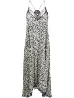 Zadig&Voltaire Maxikleid mit Blumen-Print - Nude