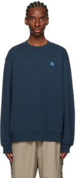 ADER error Navy Significant Patch Sweatshirt