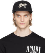 AMIRI Black 'Amiri 22' Fitted Cap