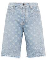 AMIRI Jeans-Shorts aus Bandana-Jacquard - Blau