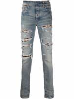 AMIRI Jeans im Distressed-Look - Blau