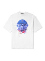 Acne Studios - Exford Printed Cotton-Jersey T-Shirt - Men - White - M