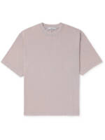 Acne Studios - Logo-Appliquéd Garment-Dyed Cotton-Jersey T-Shirt - Men - Purple - M