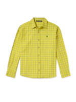 Acne Studios - Sarlie Logo-Appliquéd Checked Cotton-Flannel Shirt - Men - Yellow - M