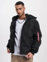 Alpha Industries Hooded Logo Puffer Jacket