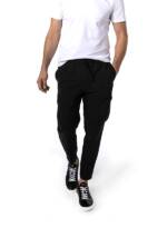 BOSS Green Herren Cargohose schwarz Mikrofaser