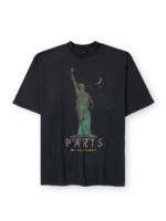 Balenciaga - Oversized Distressed Printed Cotton-Jersey T-Shirt - Men - Black - S