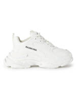 Balenciaga - Triple S Faux Leather Sneakers - Men - White - EU 39