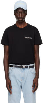 Balmain Black Vintage 'Balmain' T-Shirt