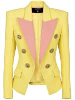 Balmain Blazer mit steigendem Revers - Gelb