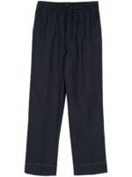 Brioni Gerade Leinenhose - Blau