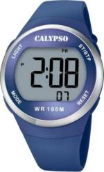 CALYPSO WATCHES Digitaluhr Calypso Herren-Jugend Uhr Digital, (Digitaluhr), Herren, Jugend Armbanduhr rund, Kunststoffarmband blau, Outdoor