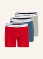 Calvin Klein 3er-Pack Boxershorts Modern Cotton rot