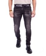 Denim Distriqt Slim-fit-Jeans Herren Basic Slim Fit Jeans mit stretch Schwarz 1073 W30/L32