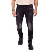 Denim Distriqt Slim-fit-Jeans Herren SLIM FIT Jeans im Used-Look mit Stretch Schwarz 1074 W30/L34