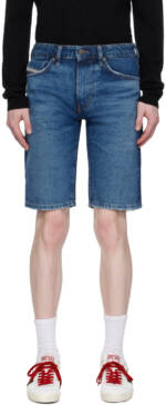 Diesel Blue Slim-Short Denim Shorts