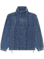 Diesel Bouclé-Jacke aus Denim - Blau