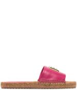 Dolce & Gabbana Espadrilles mit Logo - Rosa