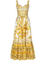 Dolce & Gabbana Majolica Maxikleid - Gelb