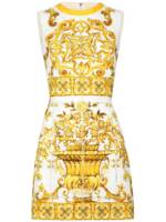 Dolce & Gabbana Majolica Minikleid - Gelb