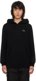 Dolce&Gabbana Black Plaque Hoodie