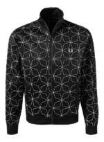 Fred Perry Herren Cardigan schwarz Baumwolle unifarben