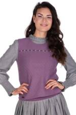 Hammerschmid Rundhalspullover Pullunder Damen - RAMSEN - mauve