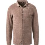 JUVIA Herren Hemd beige Frottee