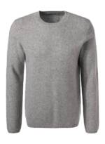 JUVIA Herren Pullover grau Kaschmir unifarben