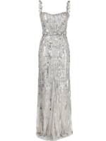 Jenny Packham Bright Gem Abendkleid mit Pailletten - Grau