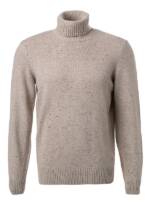 Marc O'Polo Herren Rollkragenpullover beige Wolle unifarben