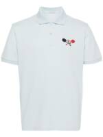 Moncler Poloshirt mit Logo-Applikation - Blau