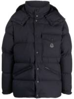 Moncler Wasserabweisende Daunenjacke mit Kapuze - Blau