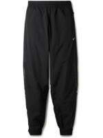 Nike - Solo Swoosh Tapered Logo-Embroidered Taffeta Track Pants - Men - Black - XS