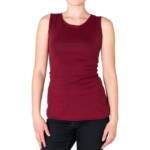 PANASIAM T-Shirt Ripped Top mit Cut-Outs figurbetontes Damentop mit Rundhalsausschnitt Sexy Ripptanktop mit Schnürung im Rücken Sommertop mit breiten Trägern