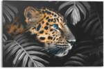 Reinders Wandbild "Wandbild Leopard Jungle - Pflanze - Tiermotiv", Leopard, (1 St.)