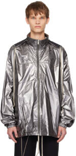 Rick Owens Gunmetal Champion Edition Jumbo Windbreaker