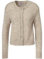 Strickjacke überschnittener Schulter Peter Hahn beige