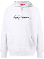 Supreme Kapuzenpullover mit Logo - Weiß