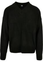 URBAN CLASSICS Strickpullover Urban Classics Herren V-Neck Sweater (1-tlg)