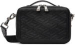 Versace Black Small 'La Greca' Messenger Bag