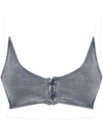 Y/Project Rückenfreies Cropped-Top - Blau